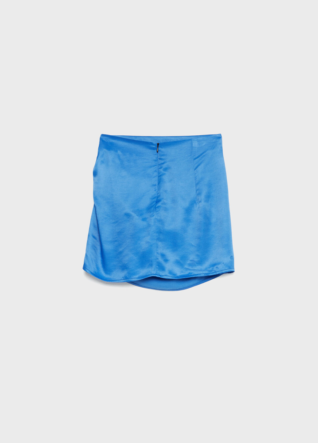 Синяя кэжуал однотонная юбка Stradivarius