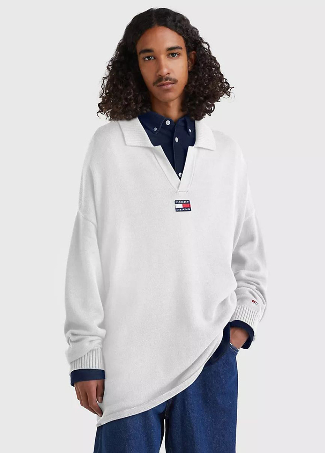 Молочный зимний свитер Tommy Hilfiger