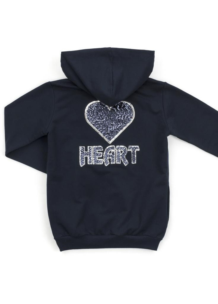 Синий демисезонный спортивный костюм "heart" (14631-134g-blue) Breeze