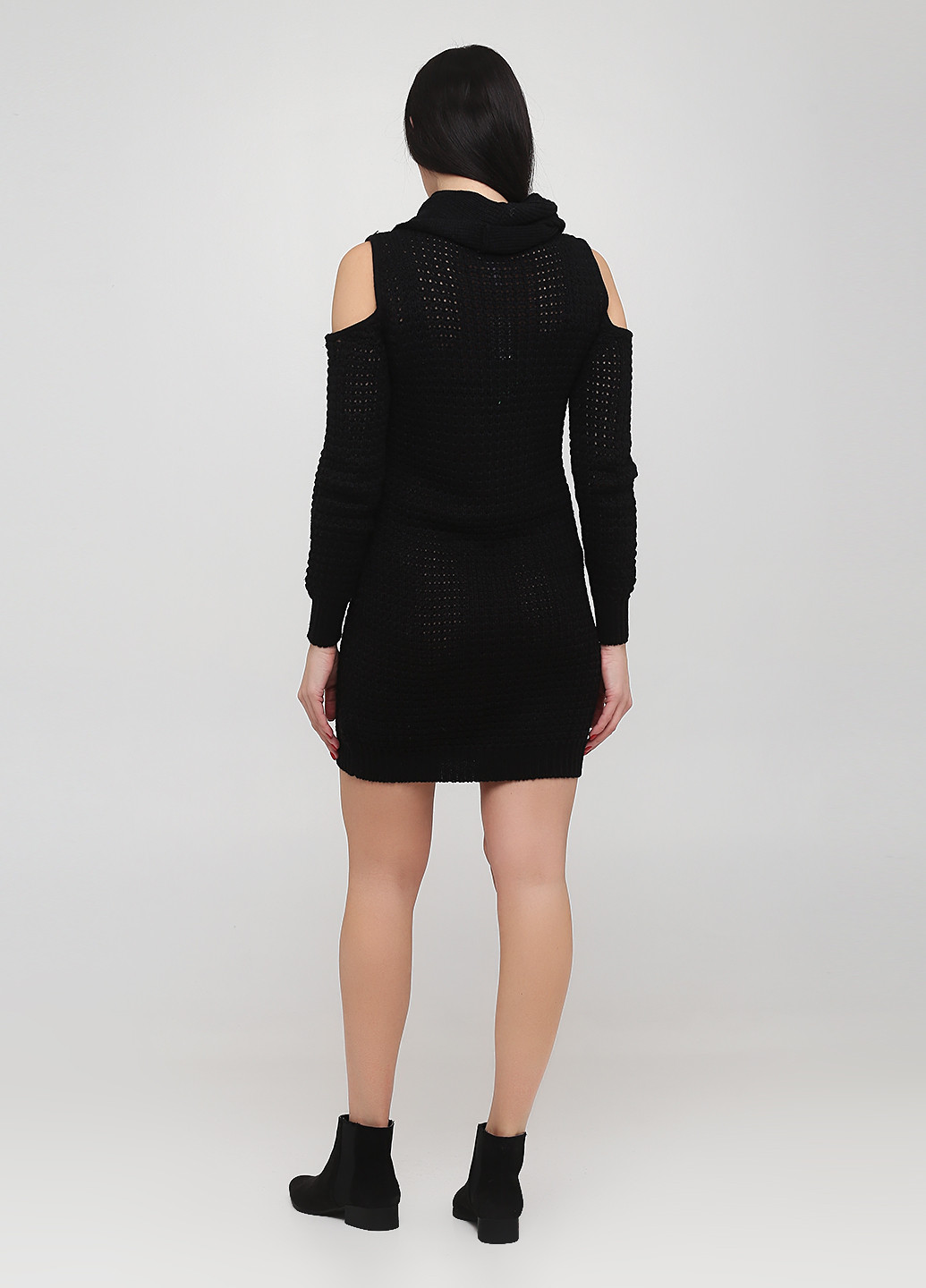 Черное кэжуал платье платье-свитер Francesca's однотонное