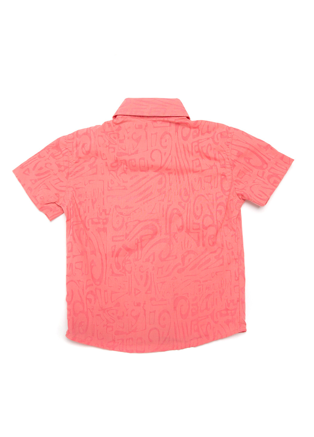 Коралловая кэжуал рубашка с рисунком Time of Style