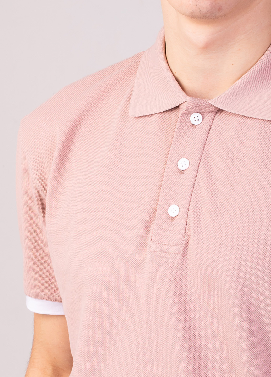 Розово-лиловая футболка-футболка поло мужская для мужчин TvoePolo
