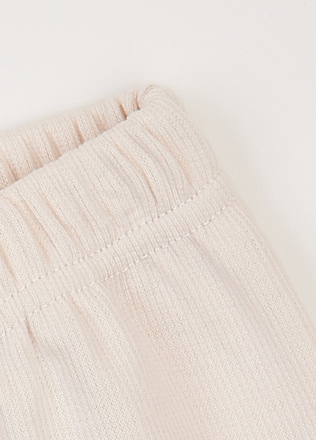 Молочний демісезонний комплект (лонгслів, легінси, пов'язка) Фламинго