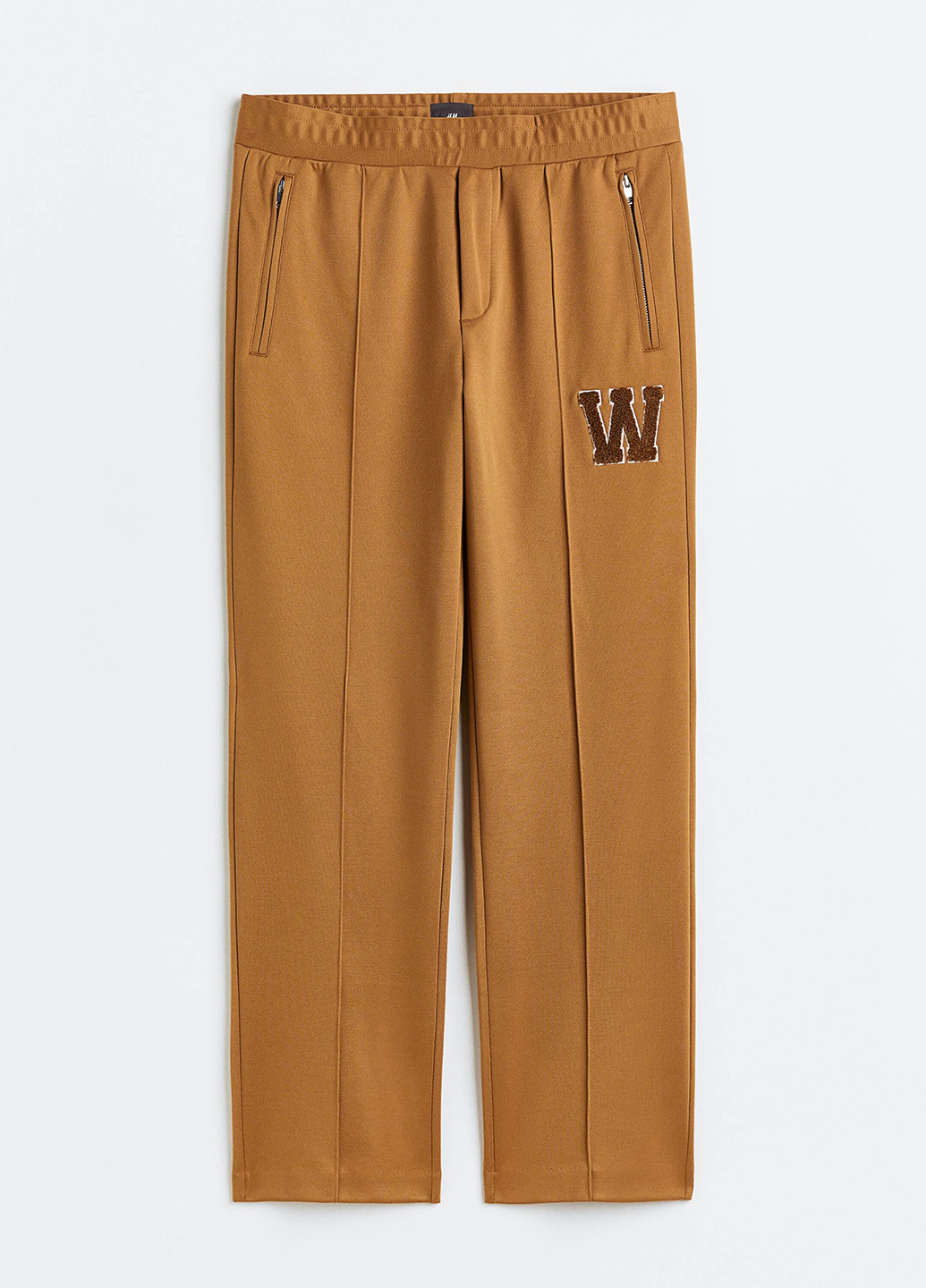 Светло-коричневые кэжуал демисезонные брюки H&M