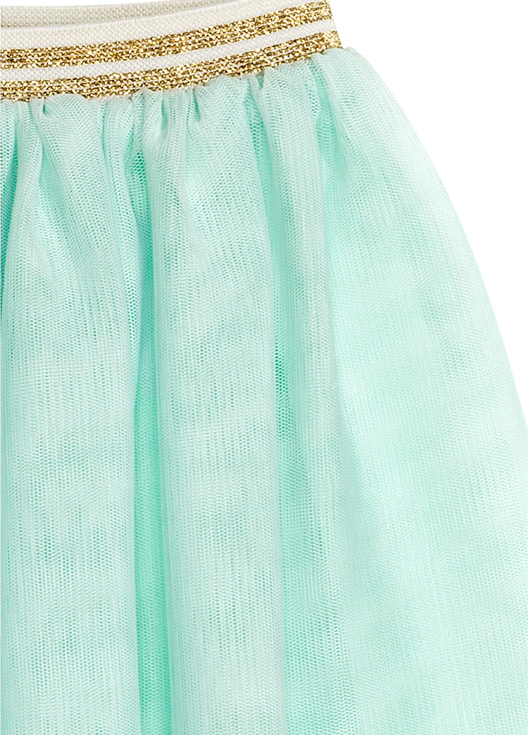 Светло-бирюзовая кэжуал юбка H&M мини