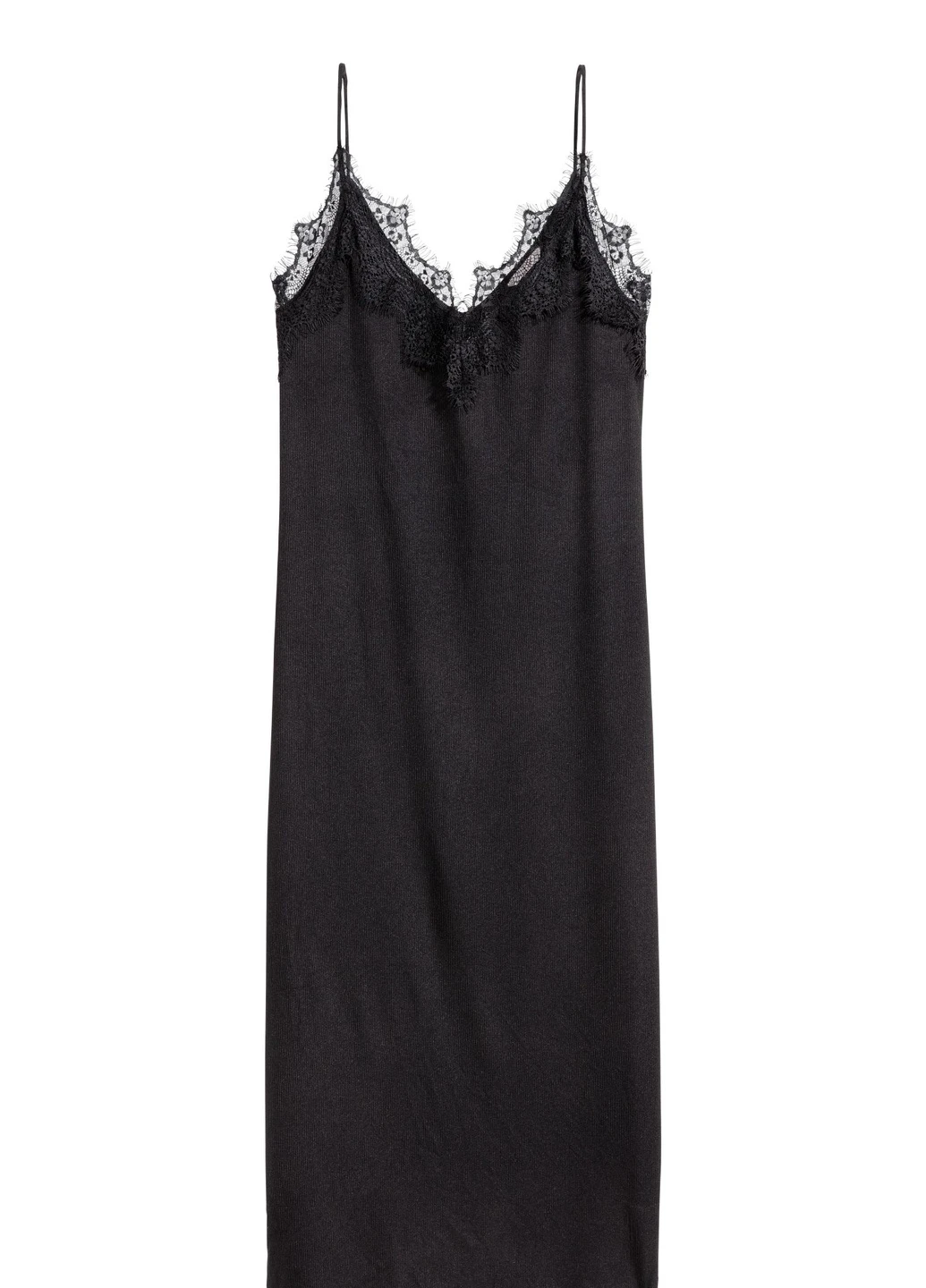Черное кэжуал платье H&M однотонное
