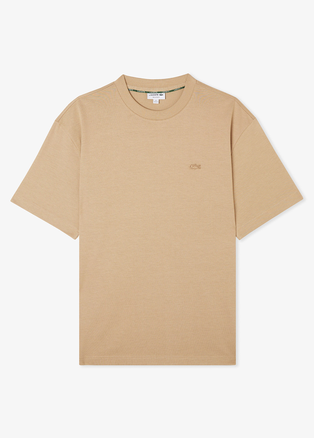 Бежевая футболка Lacoste