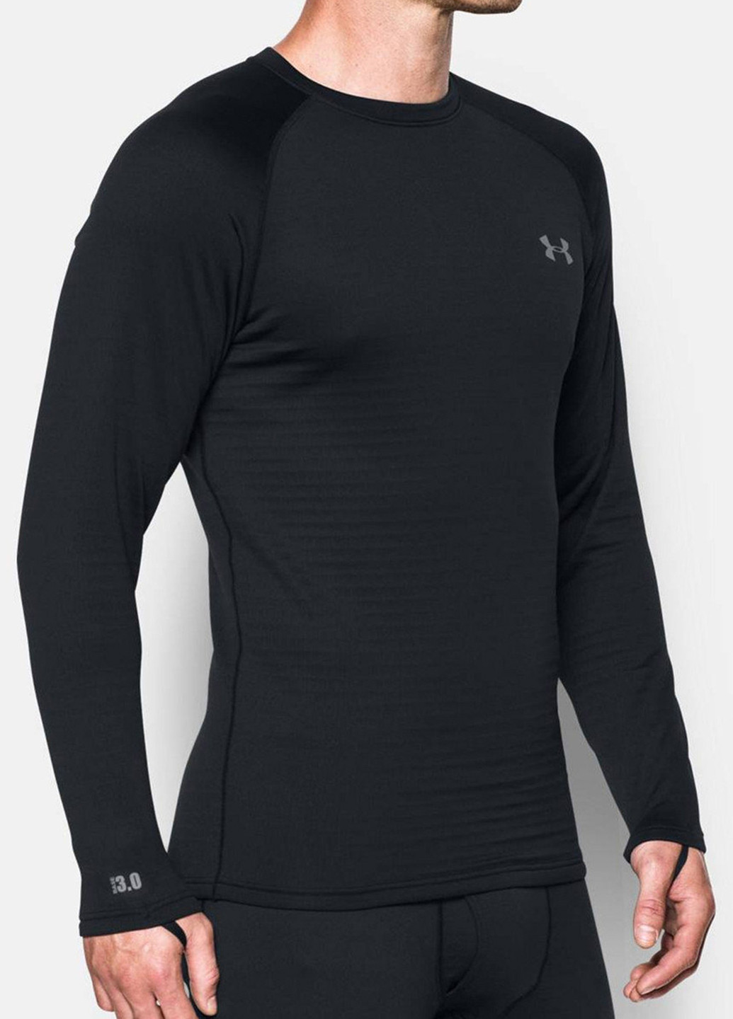 Термобелье (реглан, леггинсы) Under Armour свитер + брюки надпись чёрный спортивный