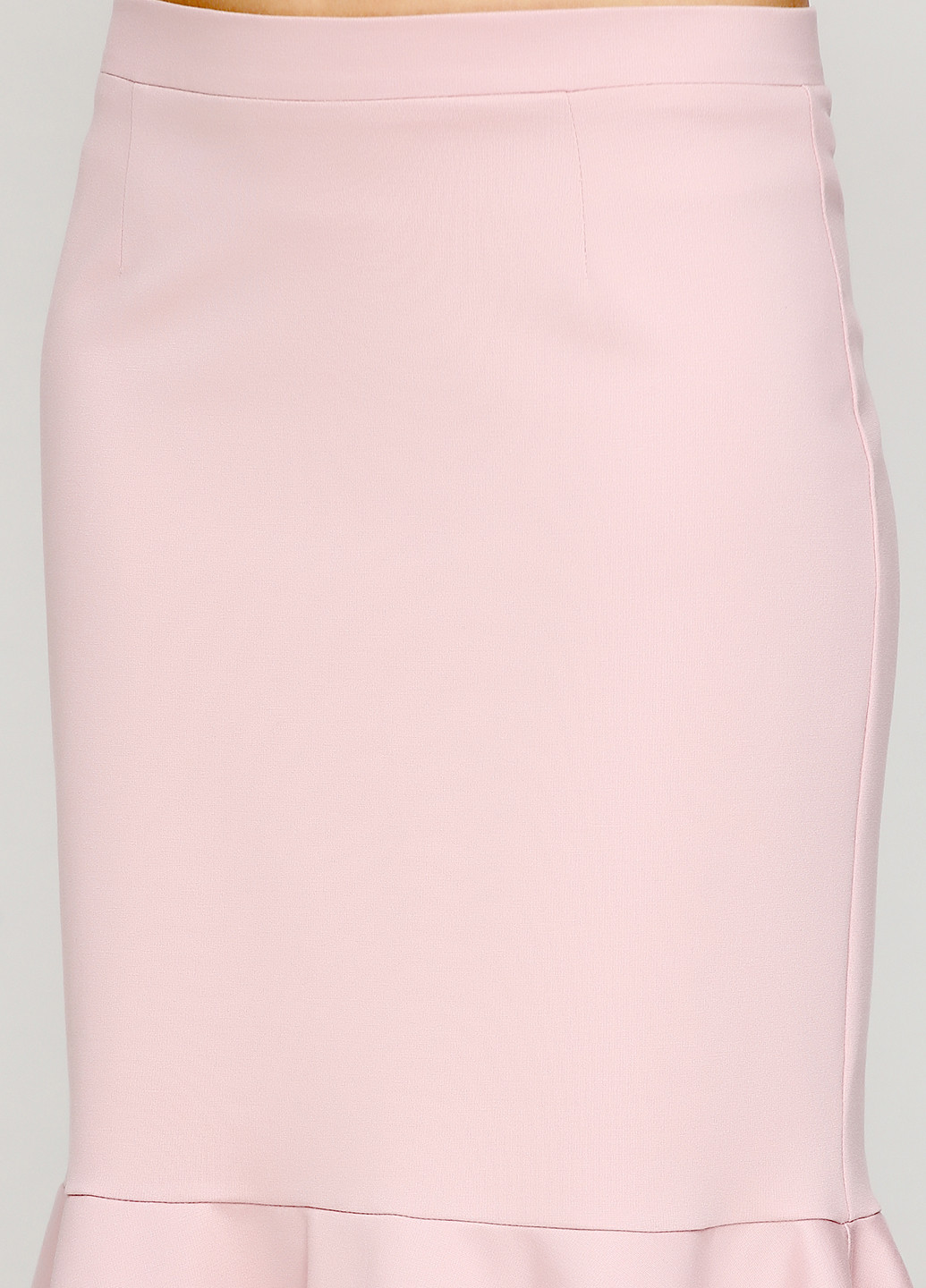 Светло-серая кэжуал однотонная юбка Florens миди
