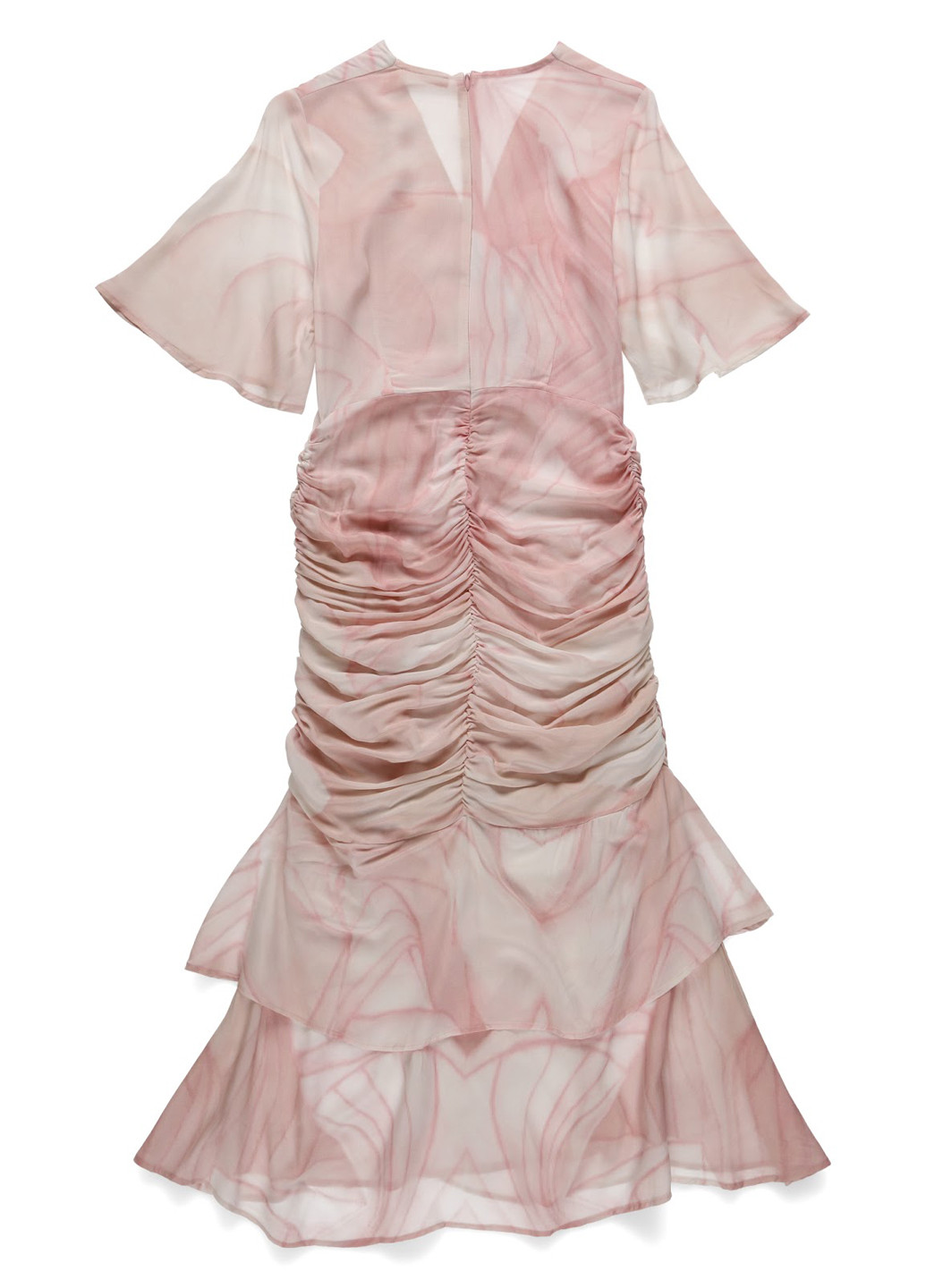 Світло-рожева вечірня, святковий сукня AERYNE тай-дай