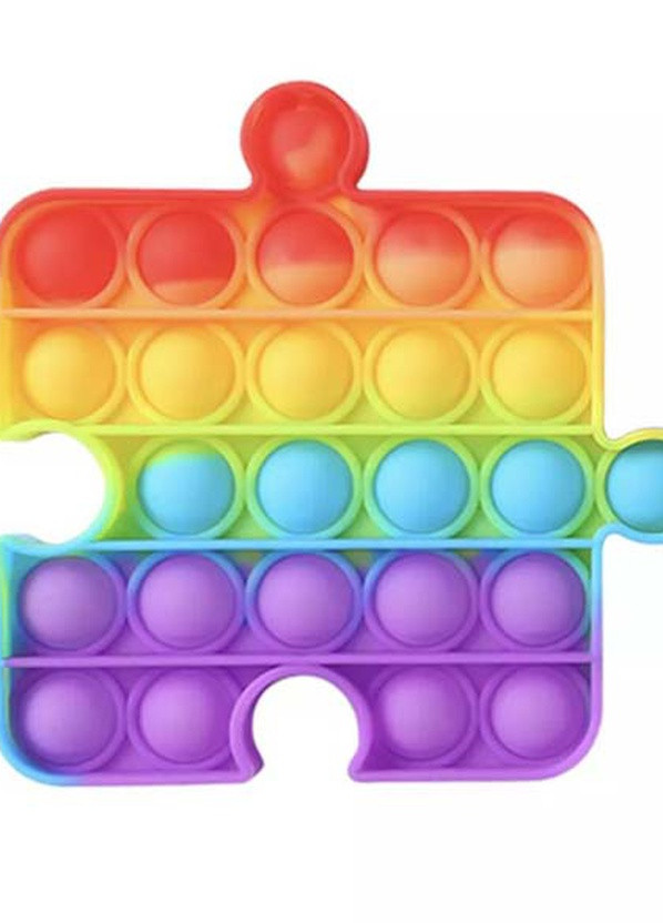 Антистрес іграшка Pop It Пазл пупирка веселка 5008 Power (232750127)