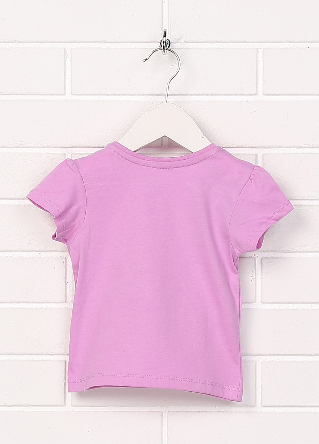 Фиолетовая летняя футболка с коротким рукавом Primark