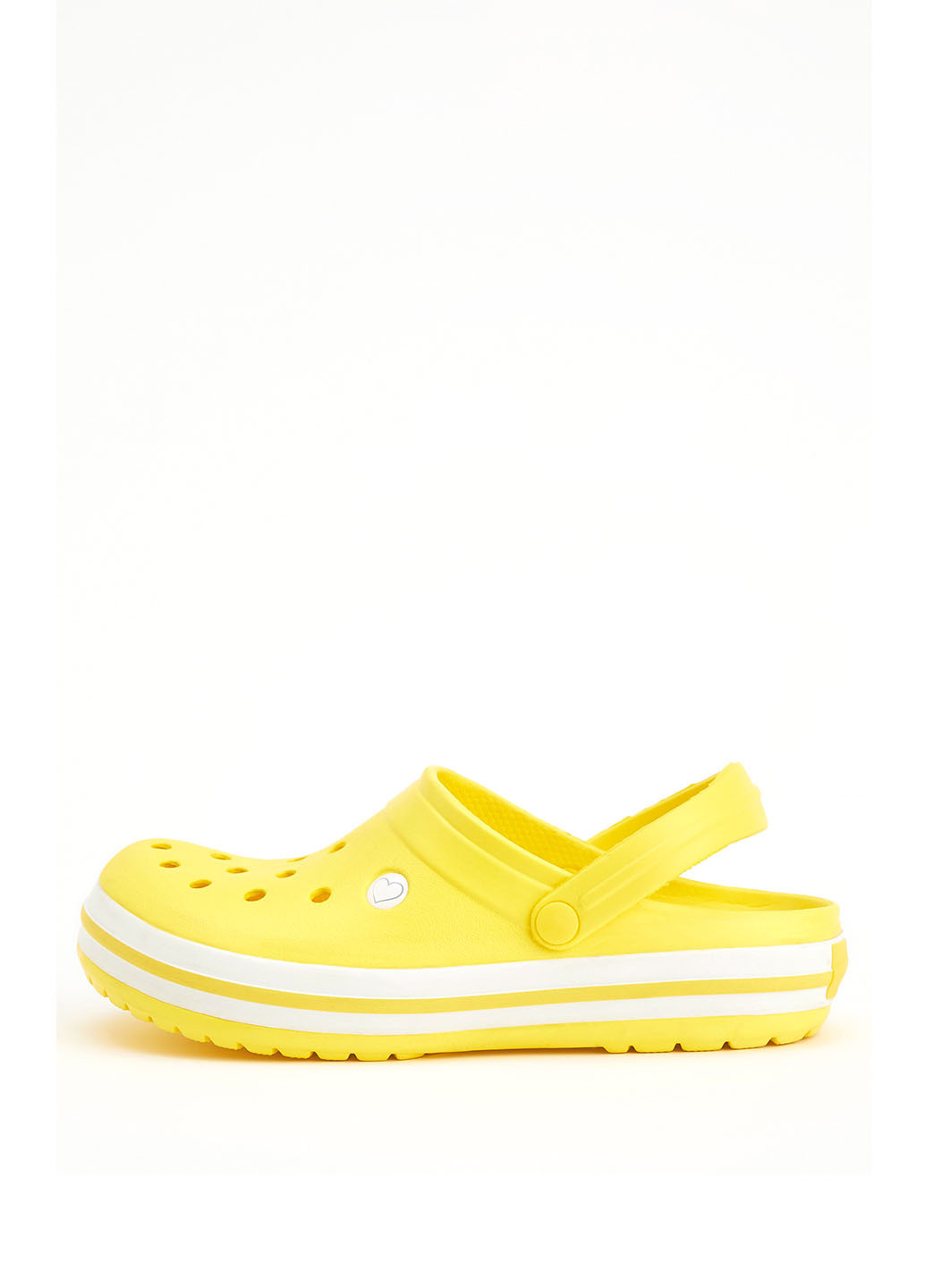 Желтые сандали DeFacto без каблука с перфорацией