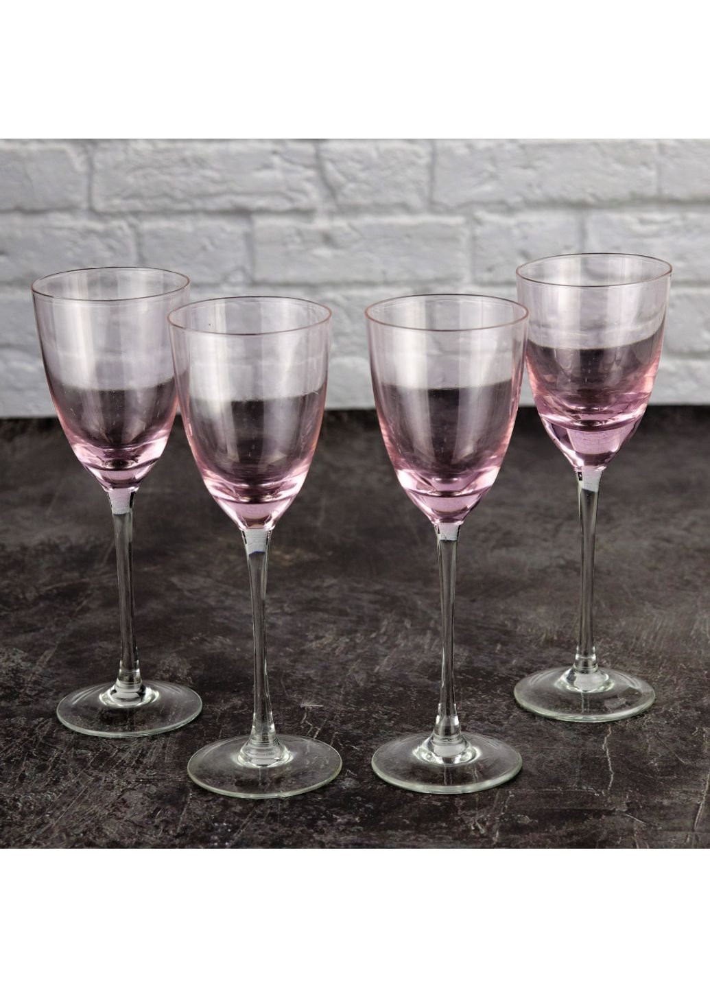 Набор бокалов для вина Variation Shades Pink D4844 210 мл 4 шт Luminarc (253625811)