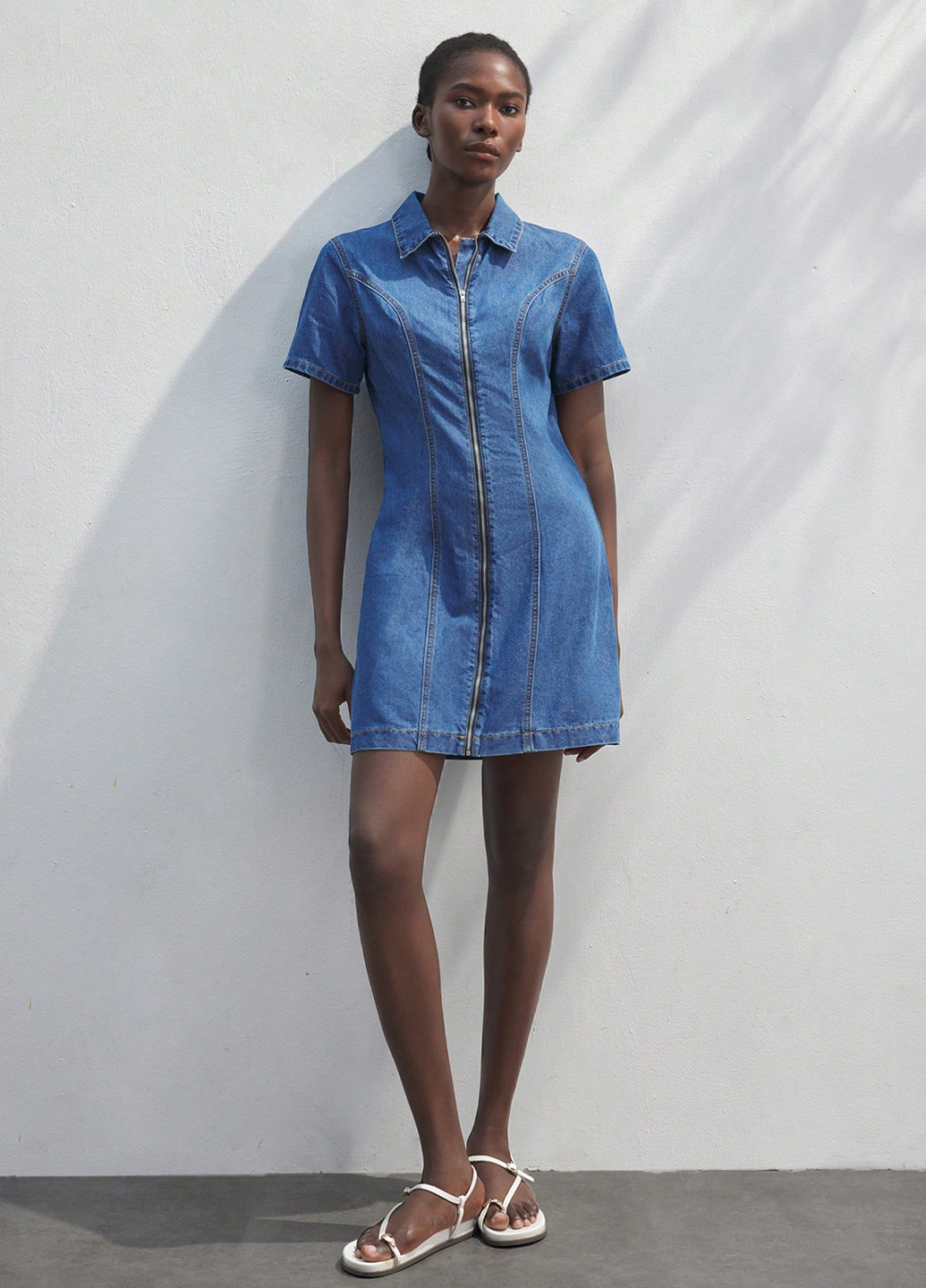 Синя джинсова сукня SHEIN варенка