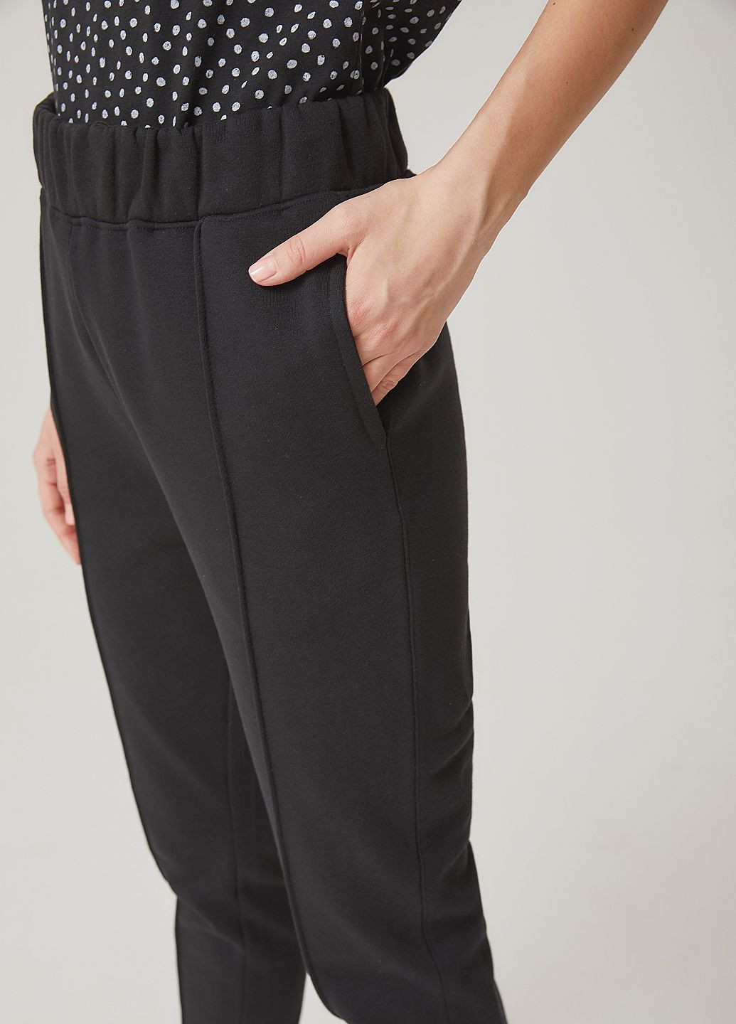 Черные кэжуал демисезонные джоггеры брюки SELA