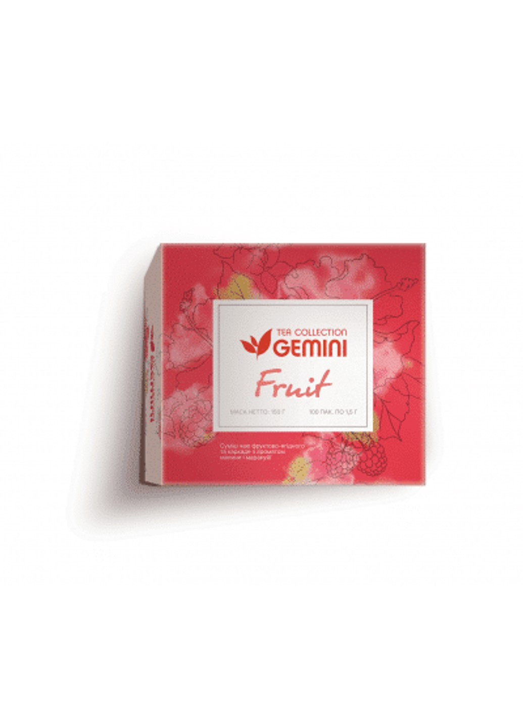 Фруктовый чай Fruit в пакетиках без конверта 100 шт Gemini (253914157)