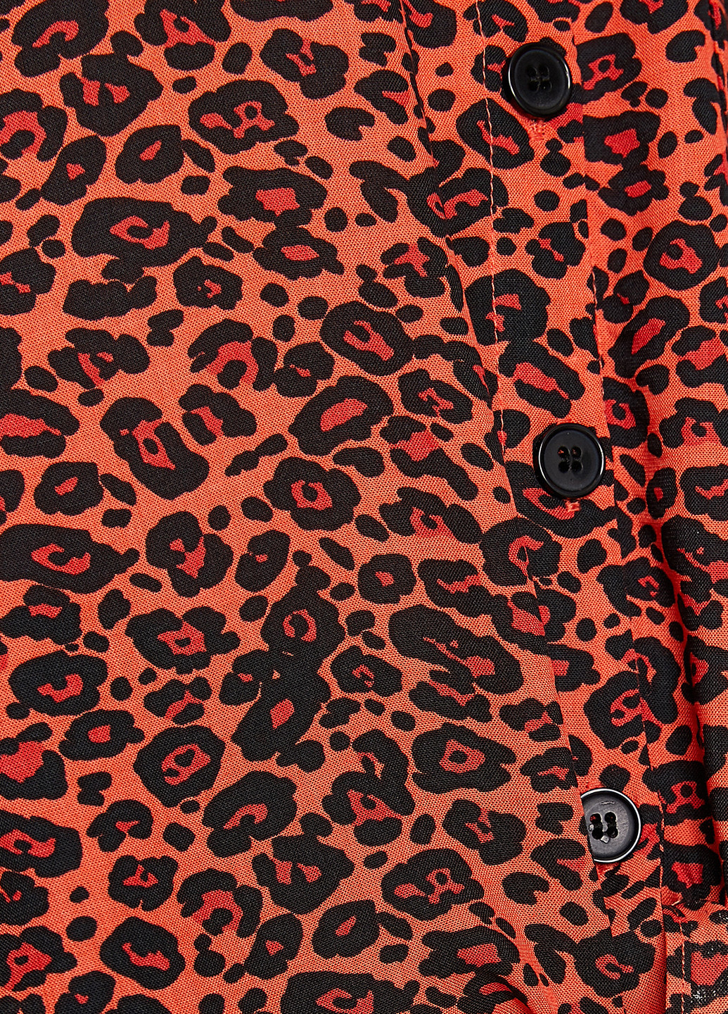 Сорочка KOTON леопардова помаранчева кежуал