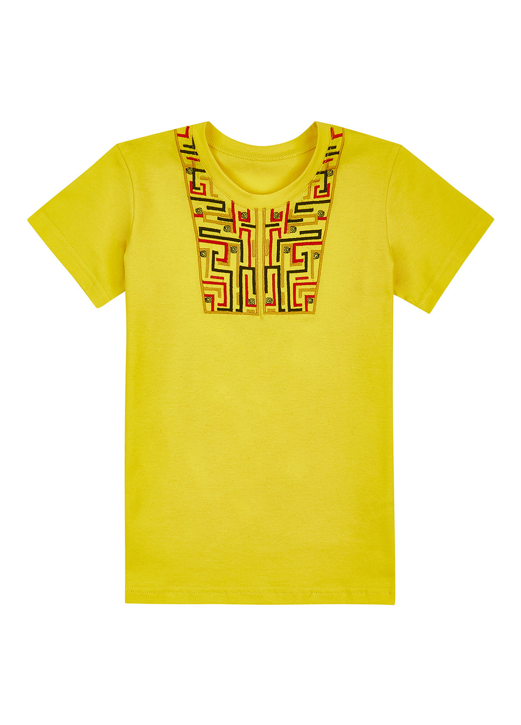 Желтая летняя футболка Garnamama