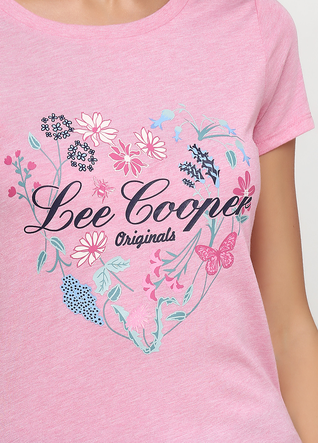 Рожева літня футболка Lee Cooper