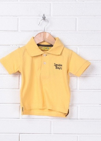 Желтая детская футболка-футболка New Born с надписью