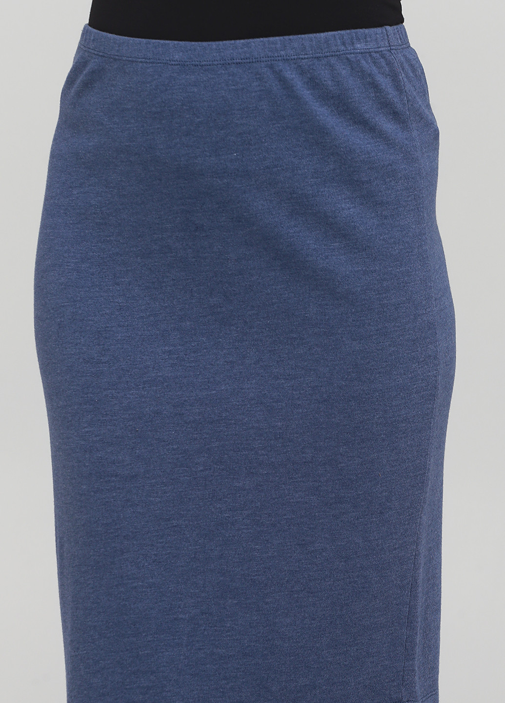 Синяя кэжуал однотонная юбка The J. Peterman Company карандаш