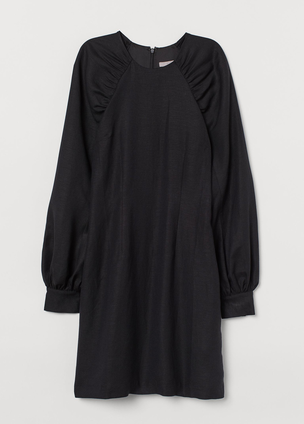 Черное кэжуал платье а-силуэт H&M однотонное