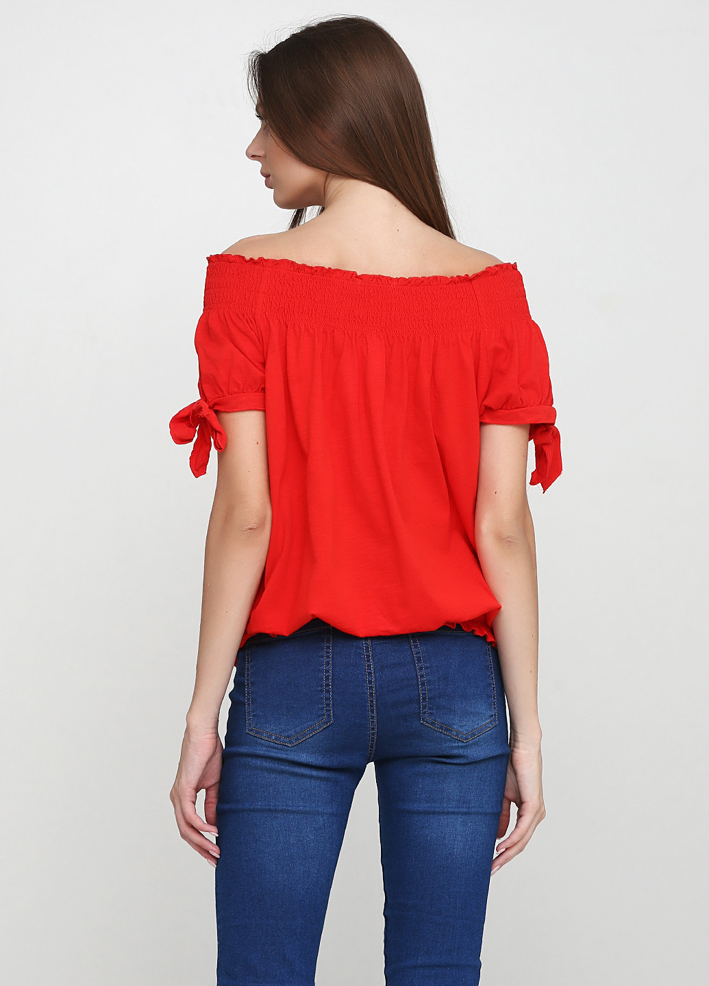 Красная летняя блуза C&A