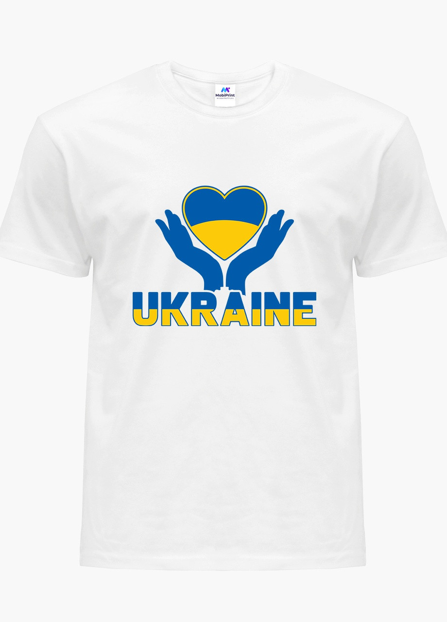 Футболка жіноча Україна (Ukraine) Білий (8976-3687) S MobiPrint - (252856503)
