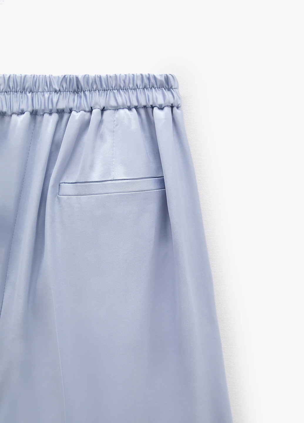 Голубые кэжуал летние брюки Zara