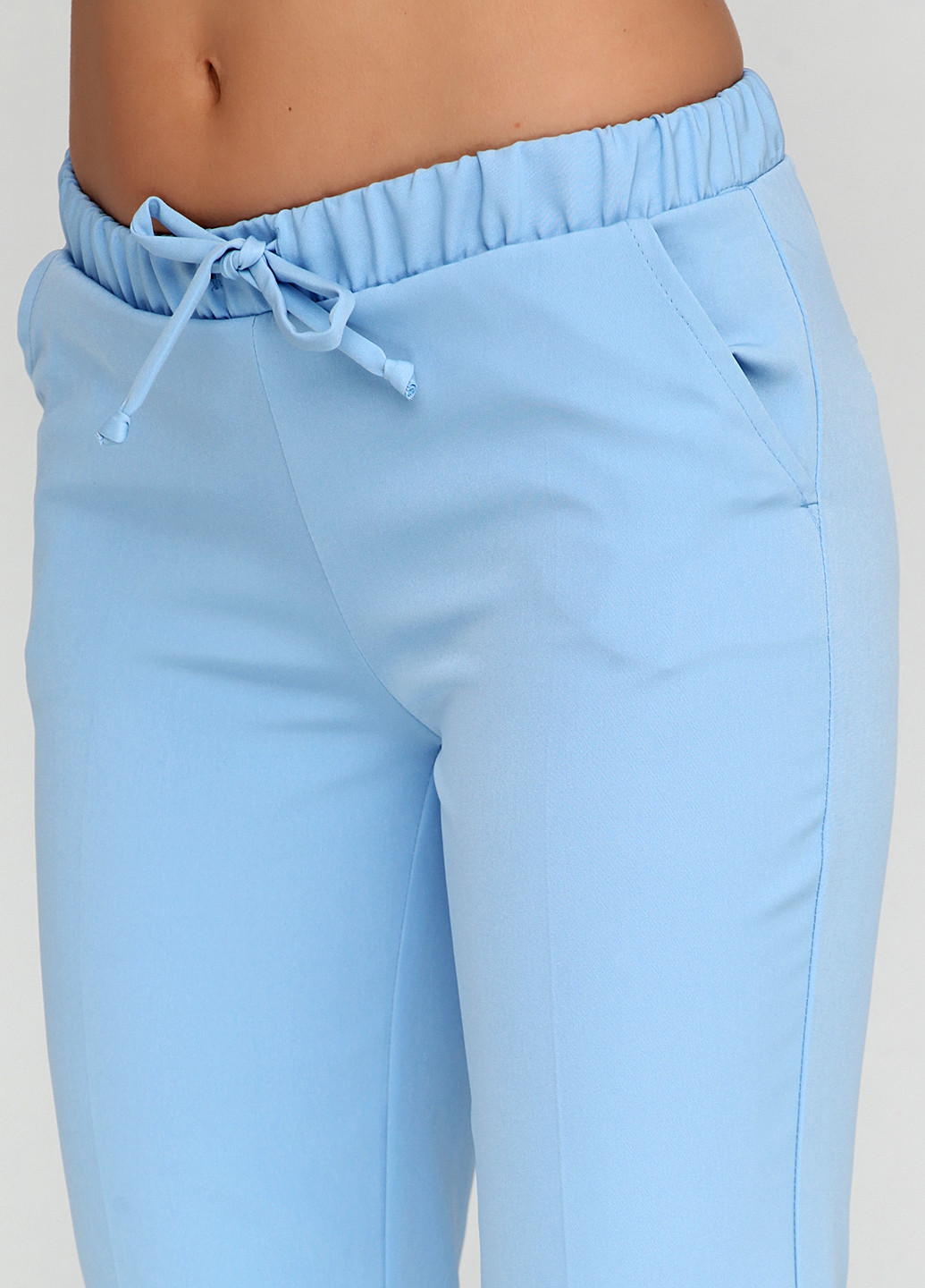 Голубые кэжуал демисезонные брюки ZUBRYTSKAYA