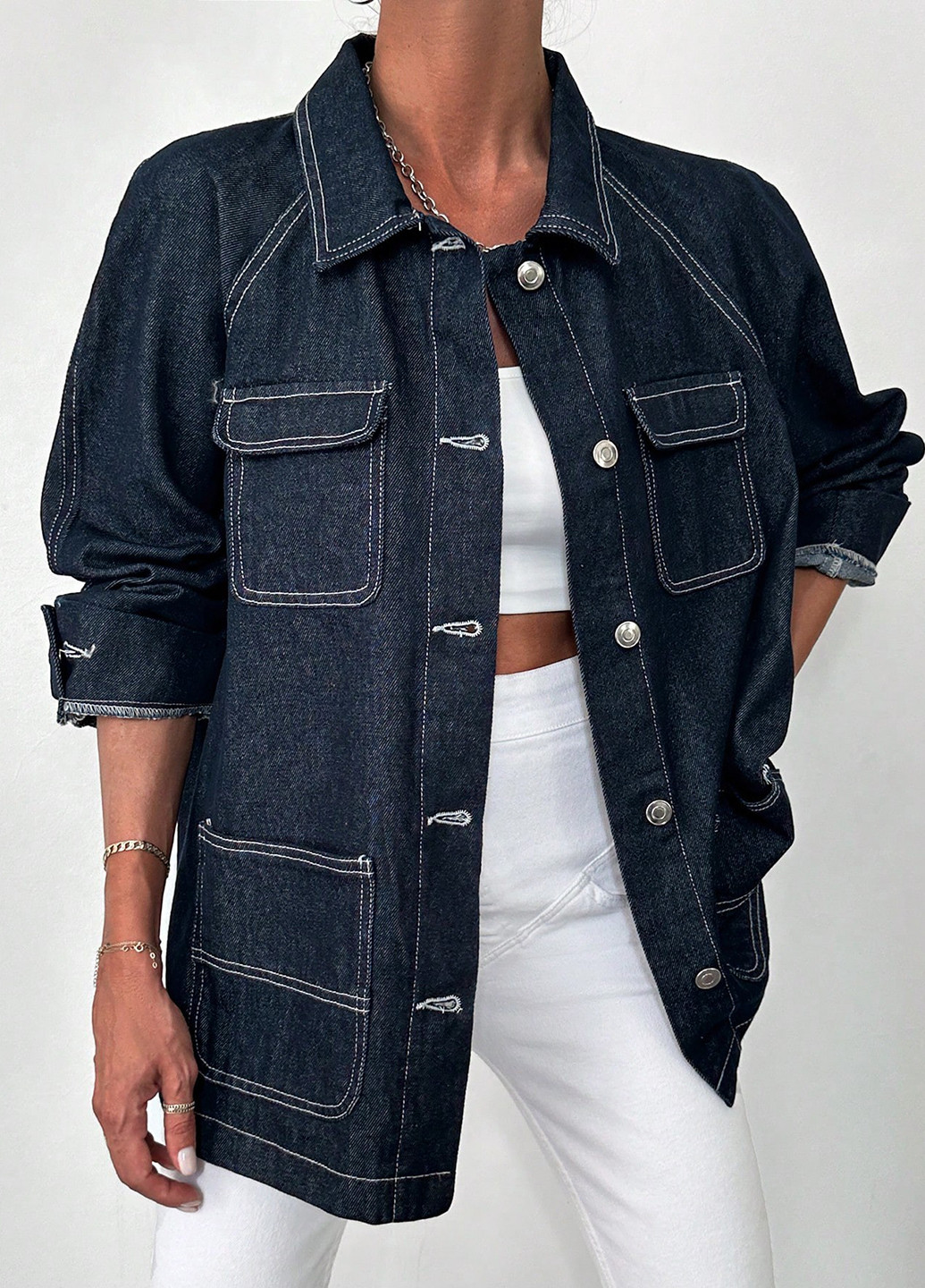 Куртка-рубашка SHEIN (316758255)