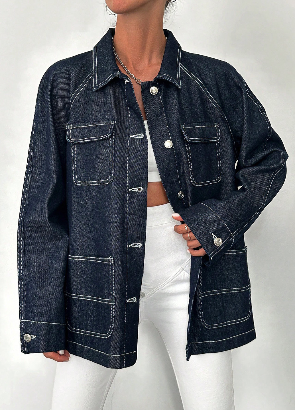 Куртка-рубашка SHEIN (316758255)