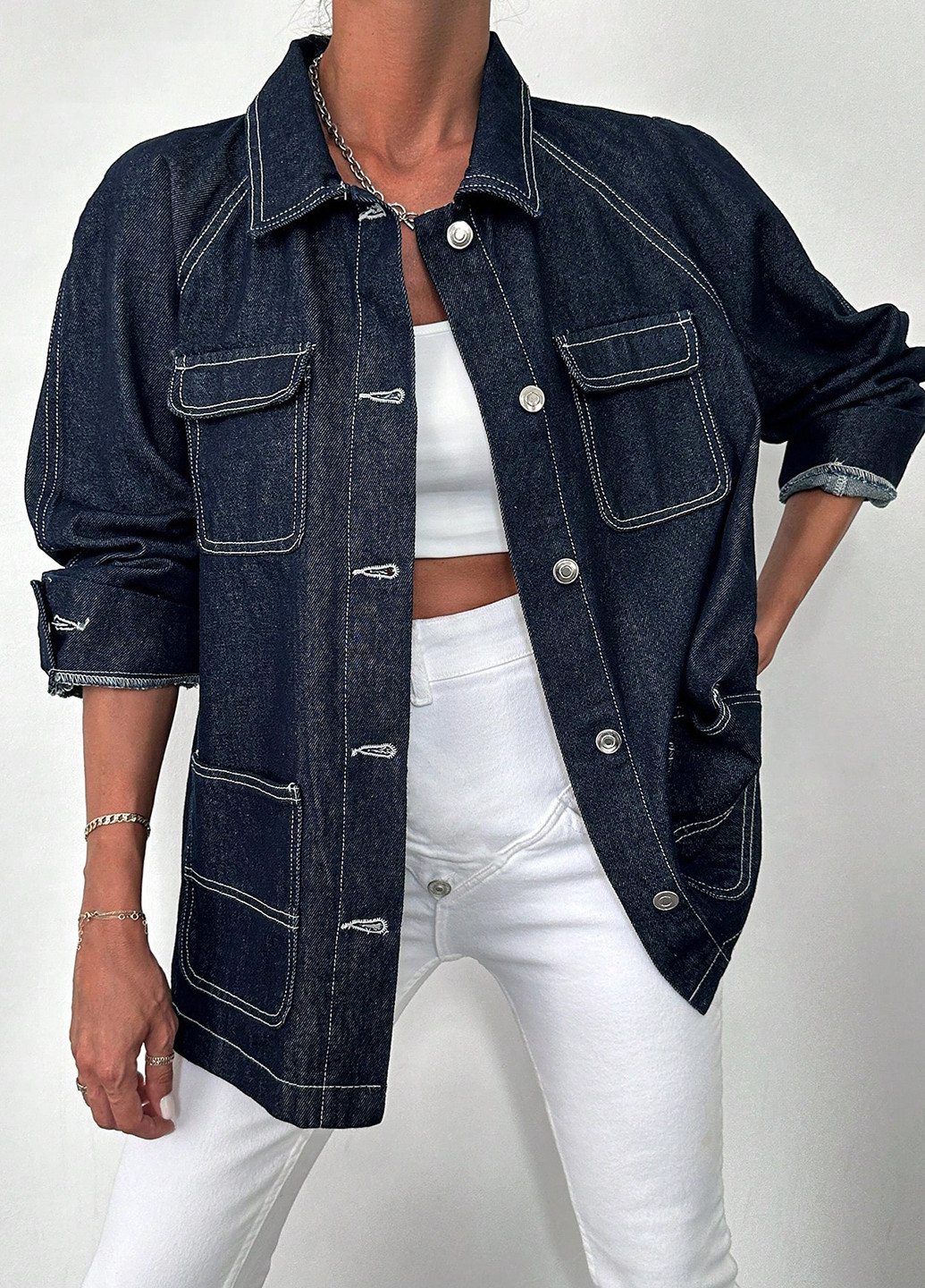 Куртка-рубашка SHEIN (316758255)