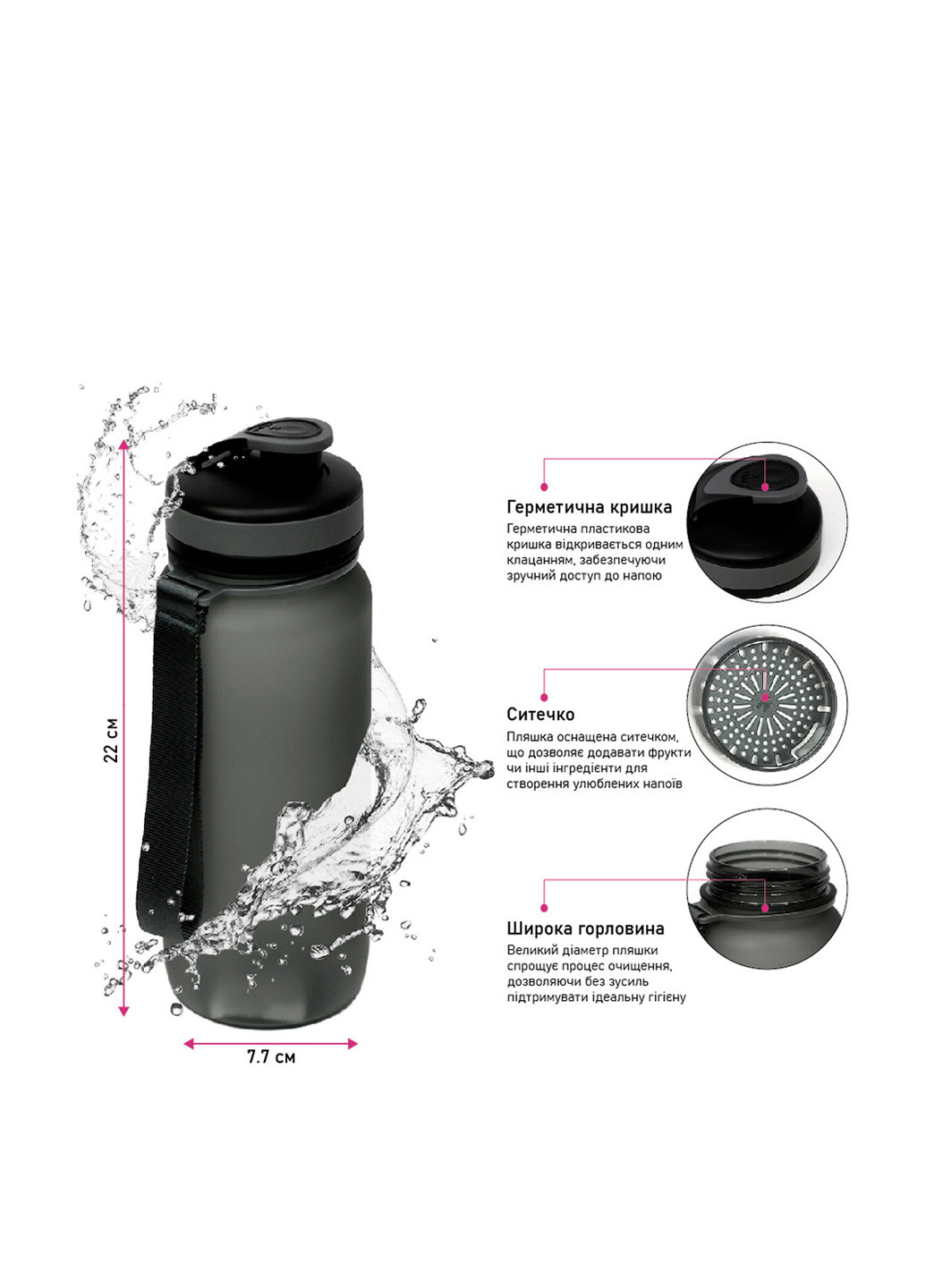 Пляшка, 650 мл Line Art (346139956)