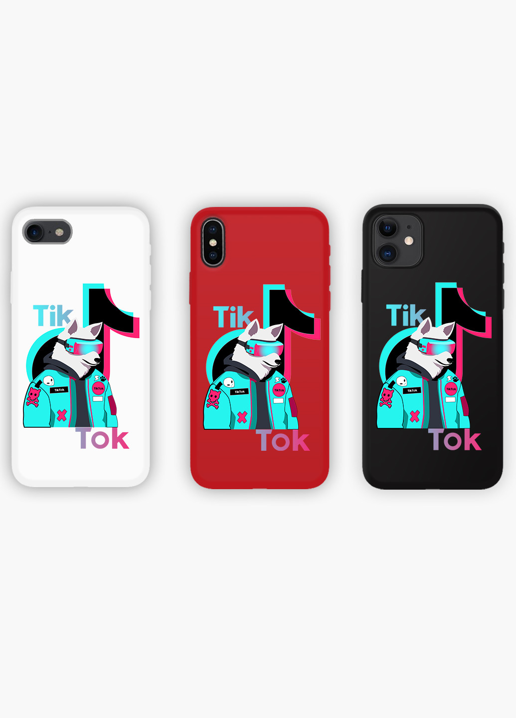 Чехол силиконовый Apple Iphone Xr Волк Тик Ток (Wolf TikTok) (8225-1645) MobiPrint (219507774)