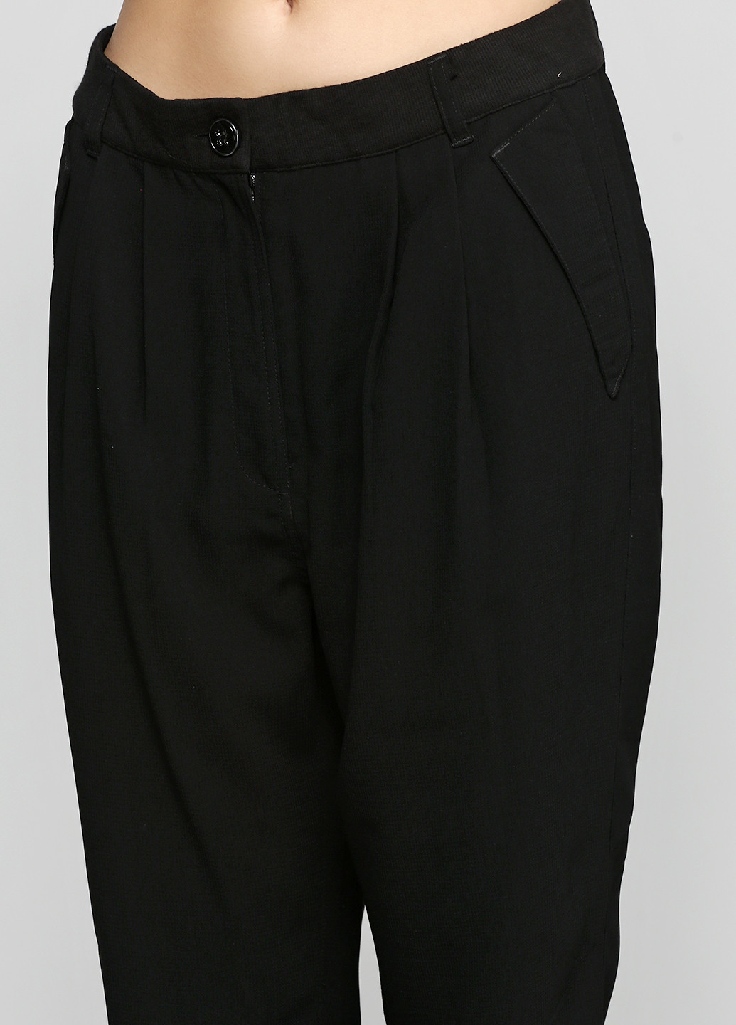 Черные кэжуал летние прямые брюки Morgan
