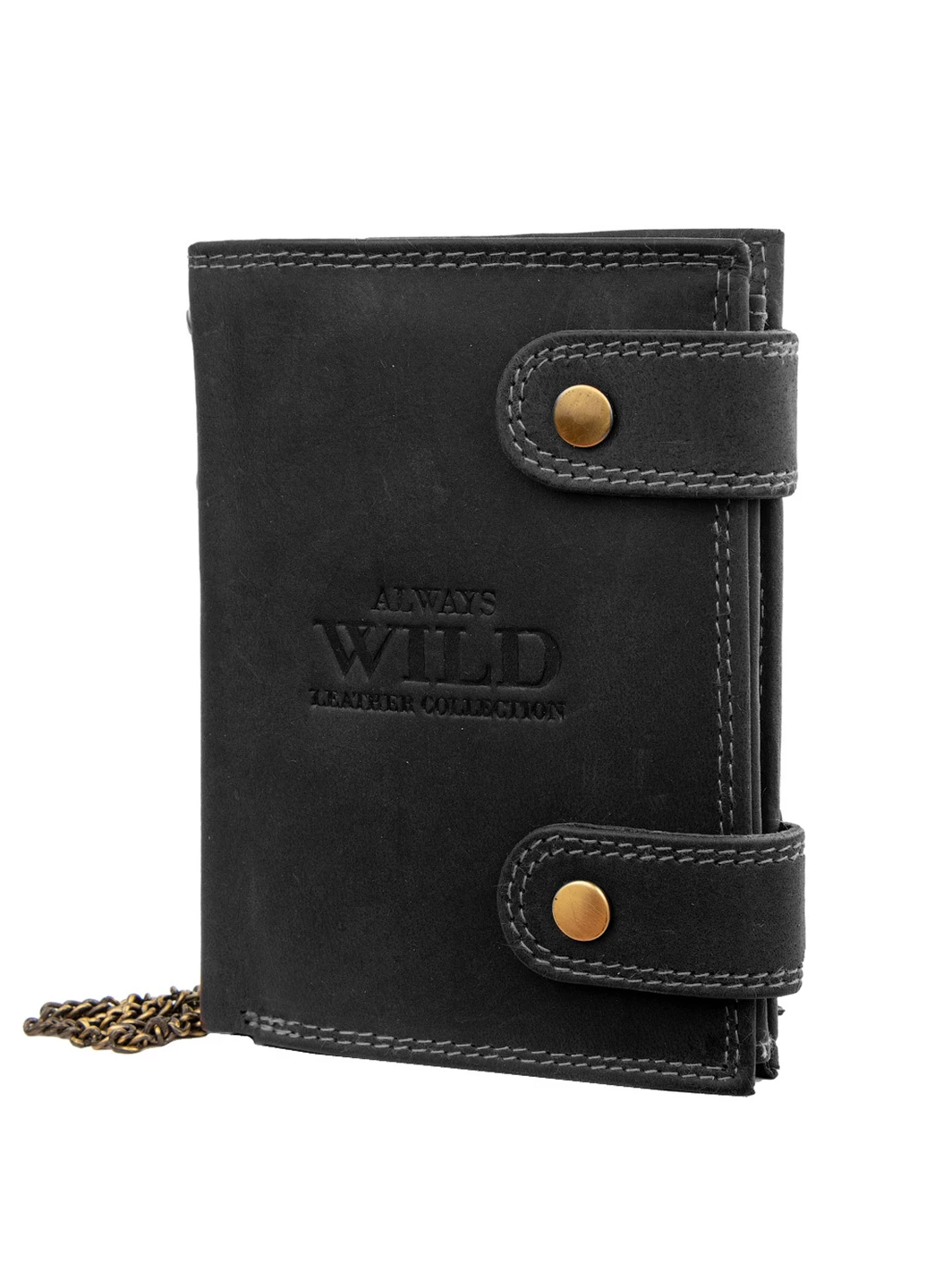 Чоловіче шкіряне портмоне 10х13х2,5 см Always Wild (232989677)
