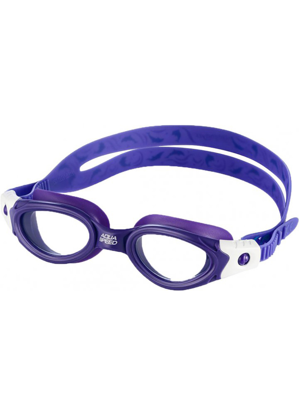 Окуляри для плавання PACIFIC JR 8916 (232-09) фіолетовий, білий Дет OSFM (5908217689160) Aqua Speed (254342784)