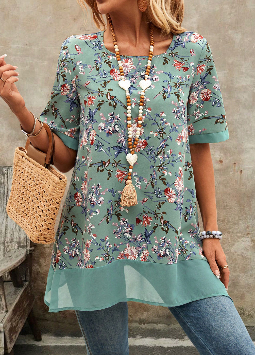 Комбінована блуза SHEIN