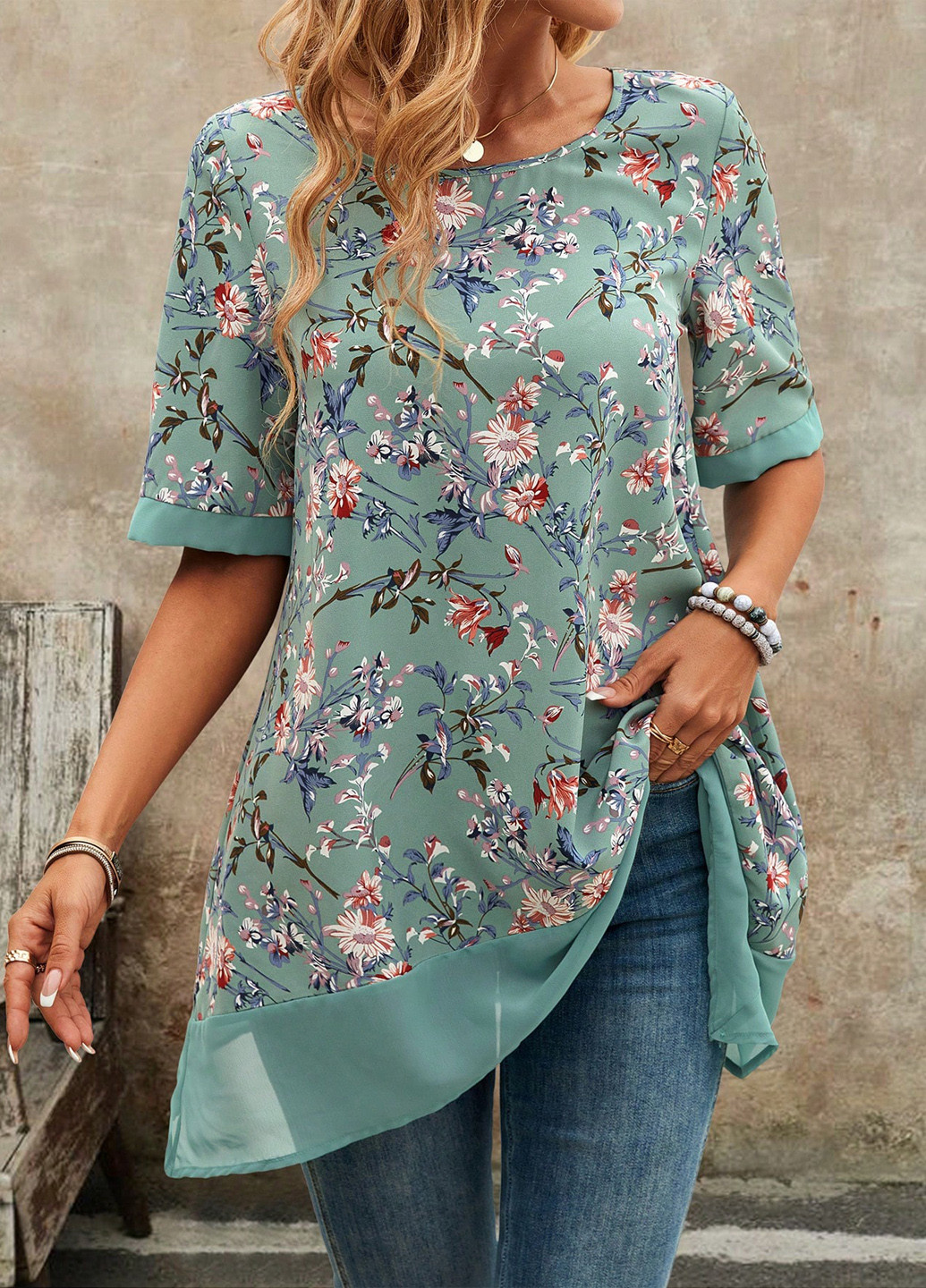 Комбінована блуза SHEIN