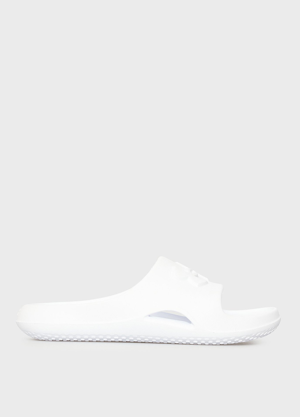 Белые спортивные, пляжные шлепанцы Under Armour