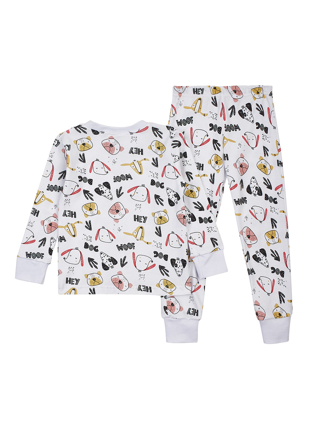 Белая всесезон пижама (лонгслив, брюки) свитшот + брюки dexter's