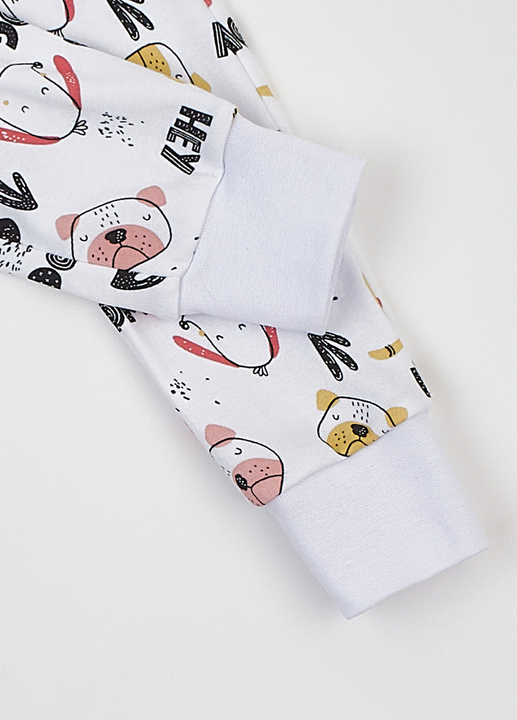 Белая всесезон пижама (лонгслив, брюки) свитшот + брюки dexter's