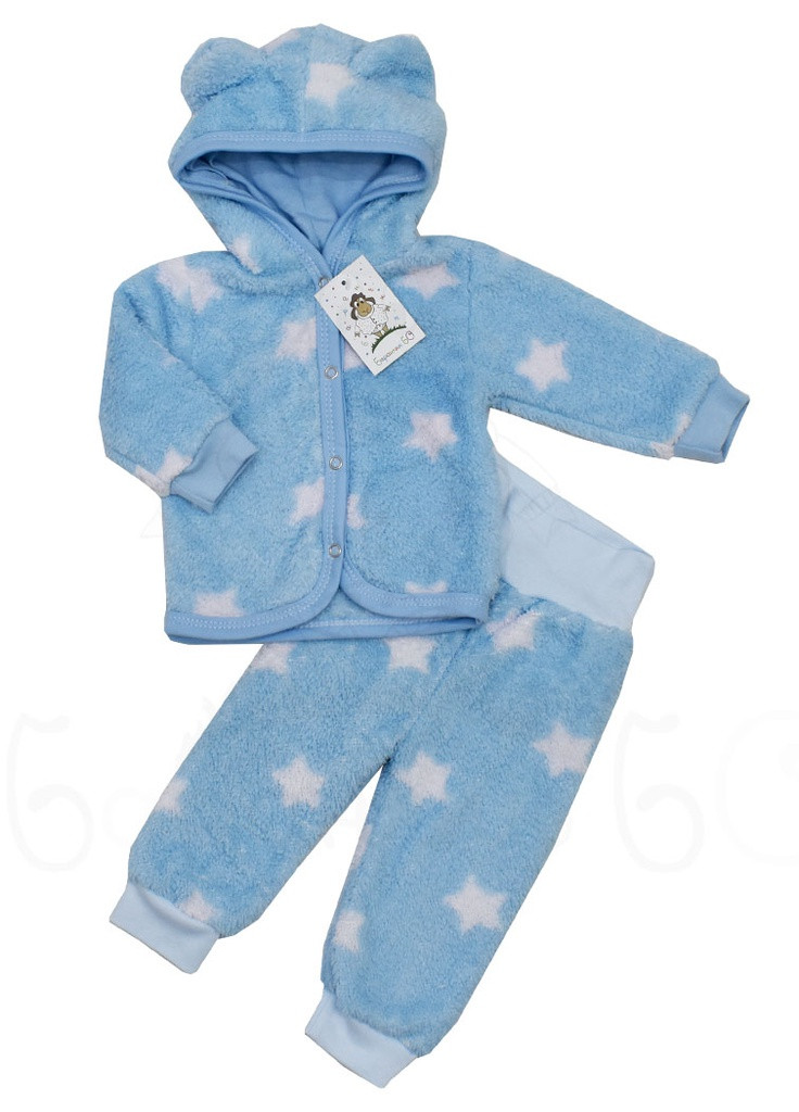 Блакитний демісезонний комплект одягу для немовлят Баранчик БО