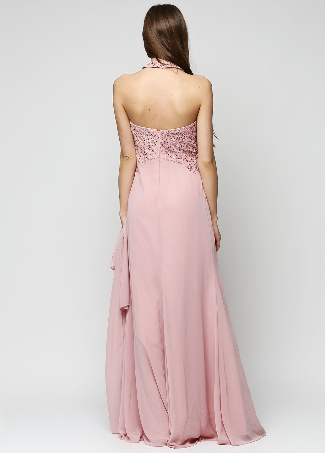 Рожева кежуал сукня Luxuar однотонна