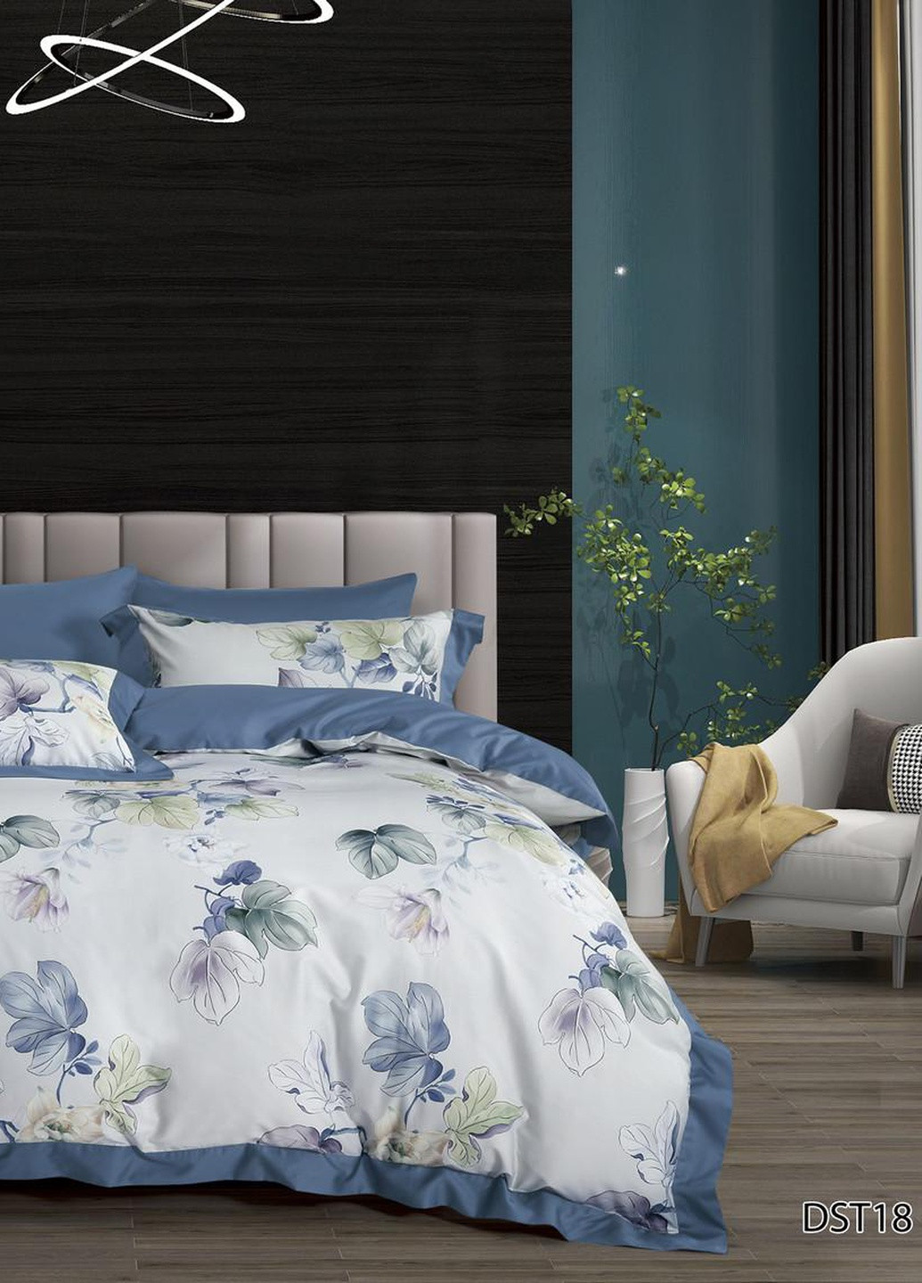 Постільна білизна євро єгипетська бавовна 200х220 см (DS18E) Vie Nouvelle Digital (253754904)