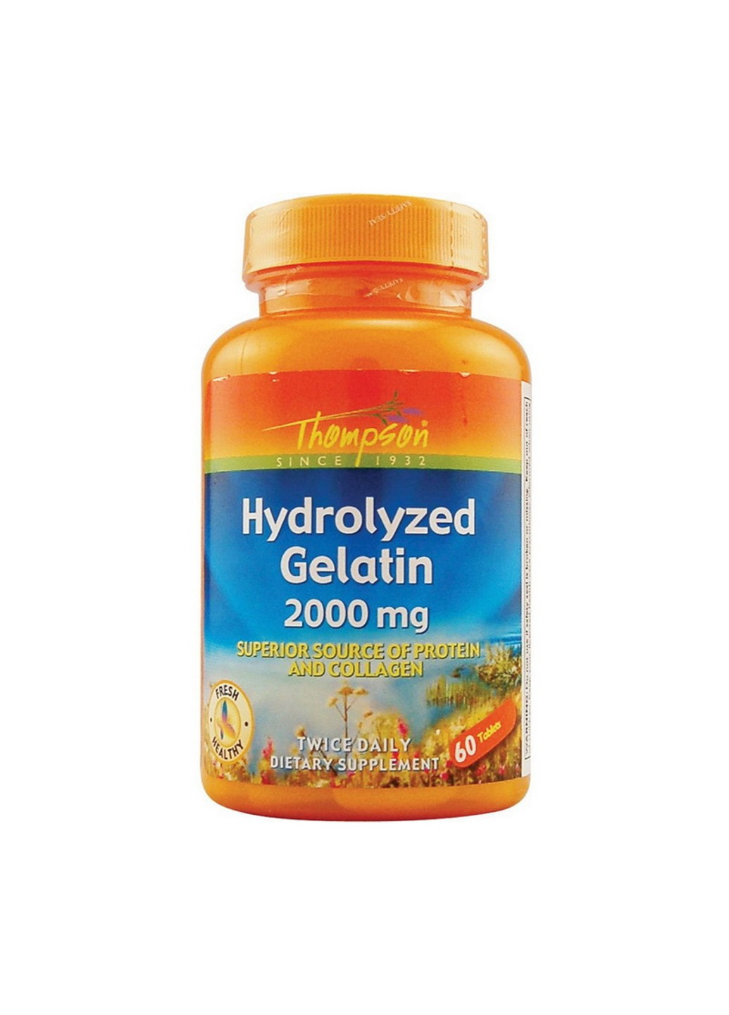 Желатин в капсулах Hydrolyzed Gelatin 2000 mg 60 таблеток Thompson (255407899)