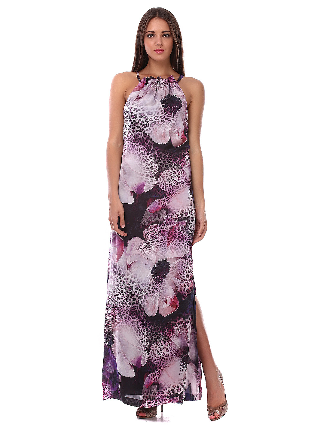 Фиолетовое кэжуал платье Pixie Dust с абстрактным узором