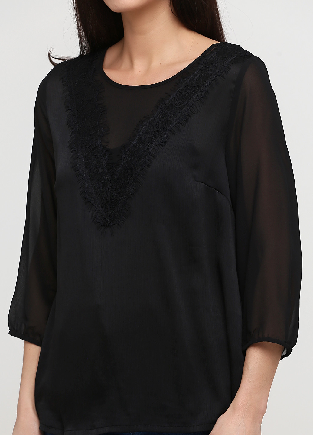Черная демисезонная блуза Patrizia Dini
